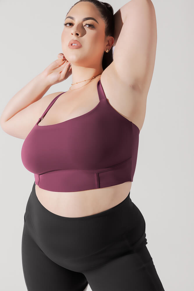 POPFLEX® Daphne Corset Crop Top - Plum