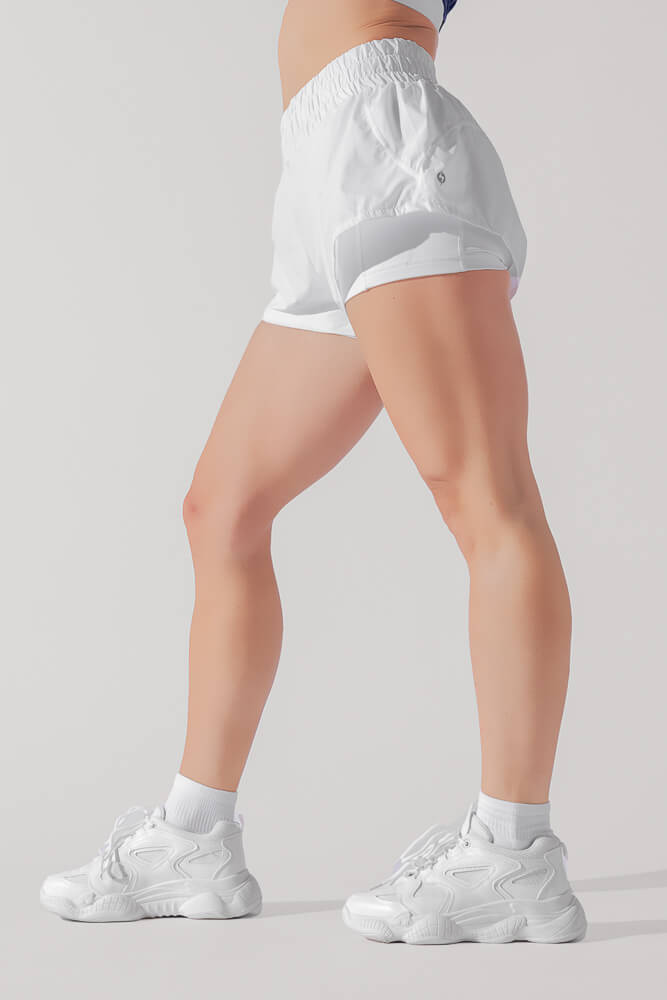 POPFLEX® High Waisted Supershort™ - White