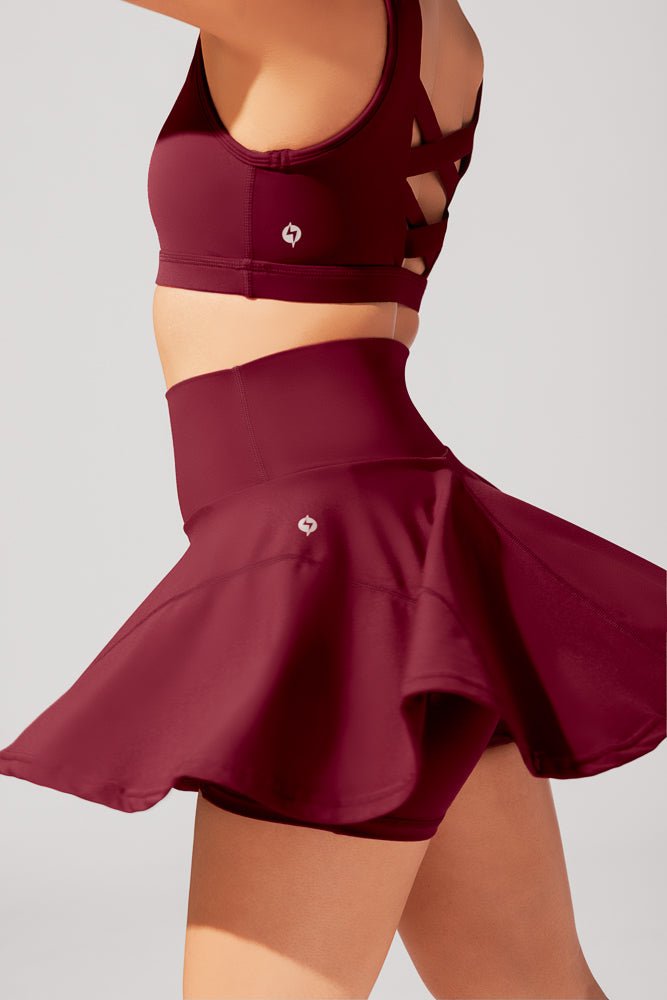 POPFLEX® Twirl Skort - Crimson