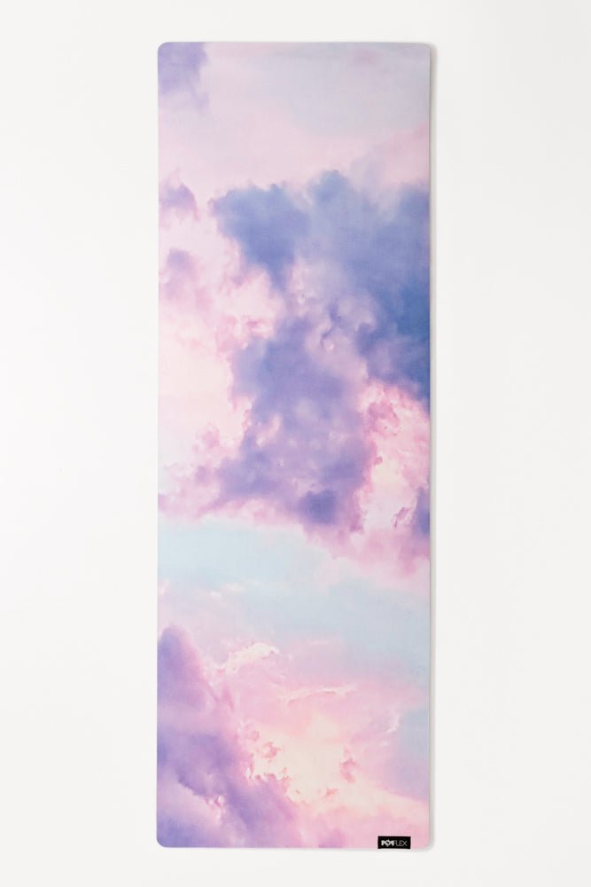 POPFLEX® Vegan Suede Yoga Mat - Heart in the Clouds