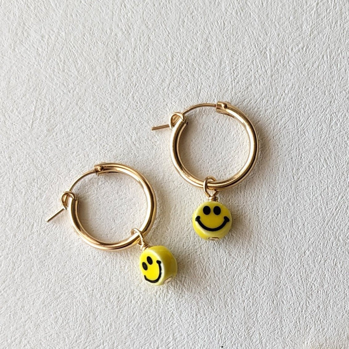 Pretti.Cool Charm Hoop Earrings | Smilies