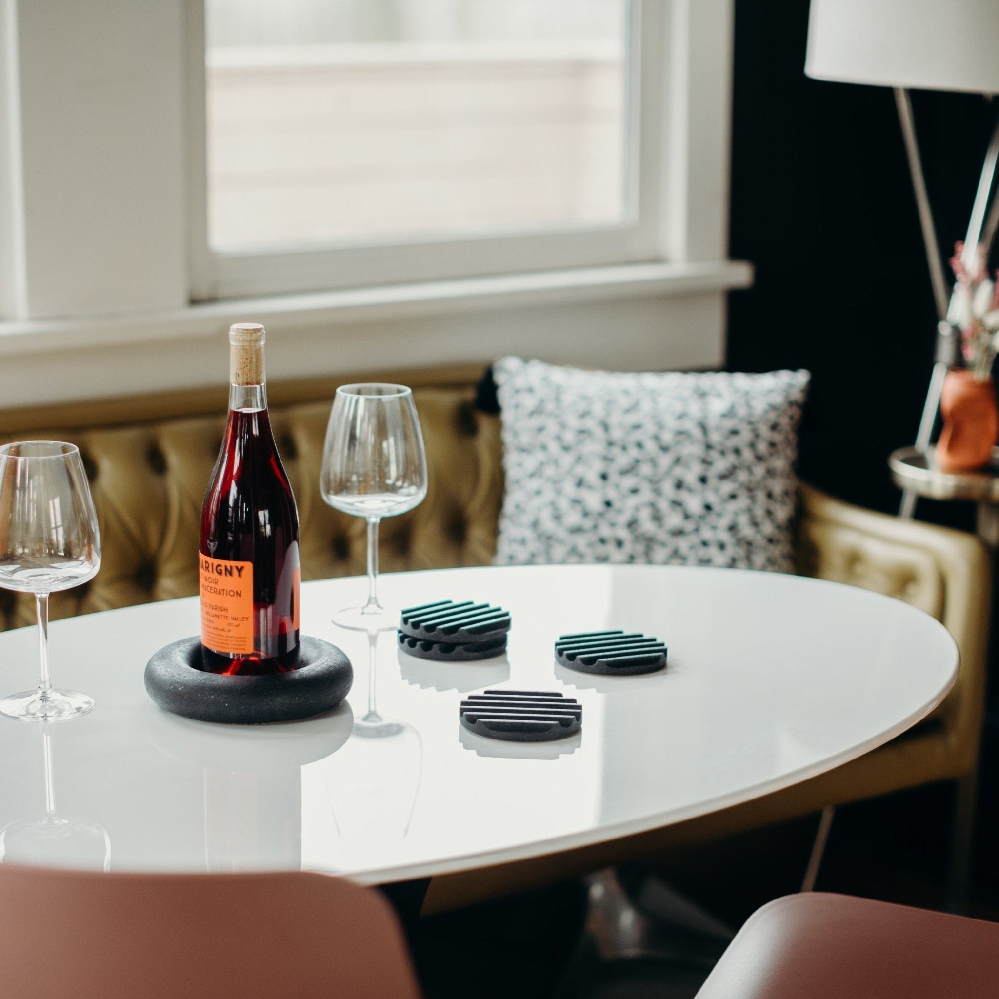 Pretti.Cool Coaster Set | Black Terrazzo