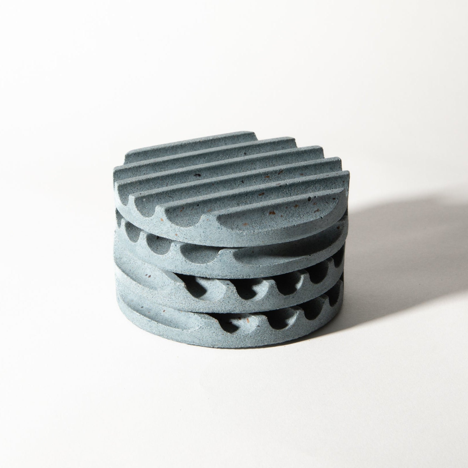 Pretti.Cool Coaster Set | Light Blue Terrazzo