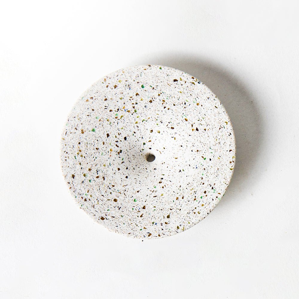Pretti.Cool Dimple Wall Hook, Medium | White Terrazzo