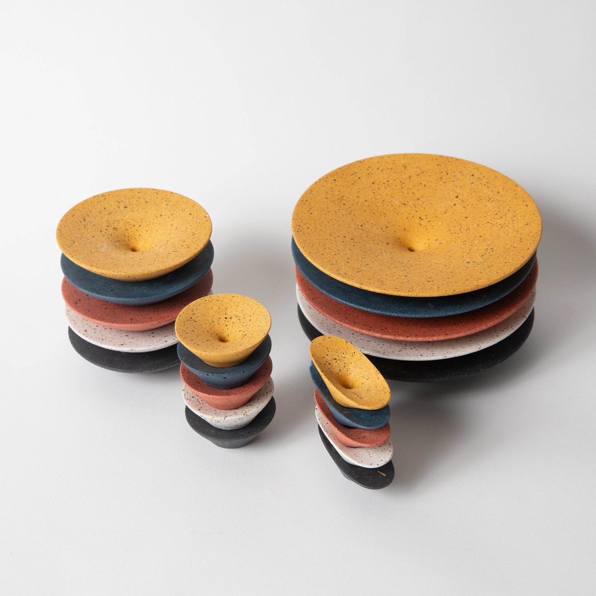 Pretti.Cool Dimple Wall Hook, Medium | White Terrazzo