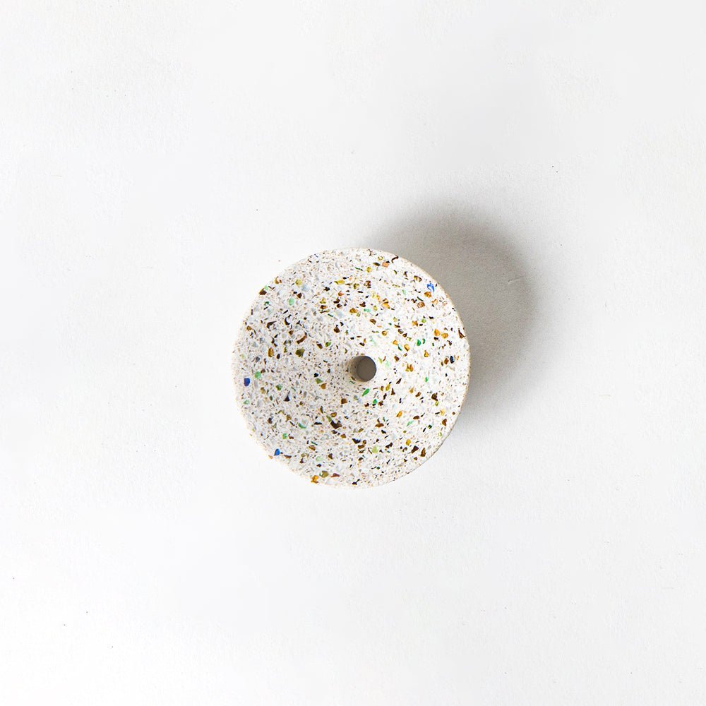 Pretti.Cool Dimple Wall Hook, Small | White Terrazzo