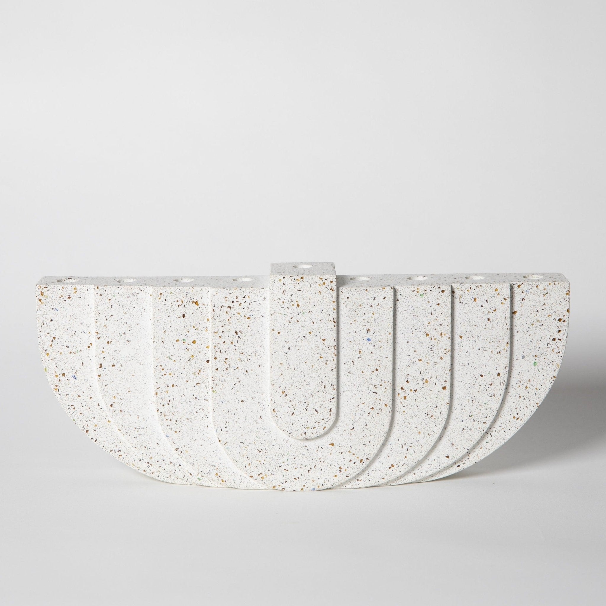 Pretti.Cool Menorah | White Terrazzo