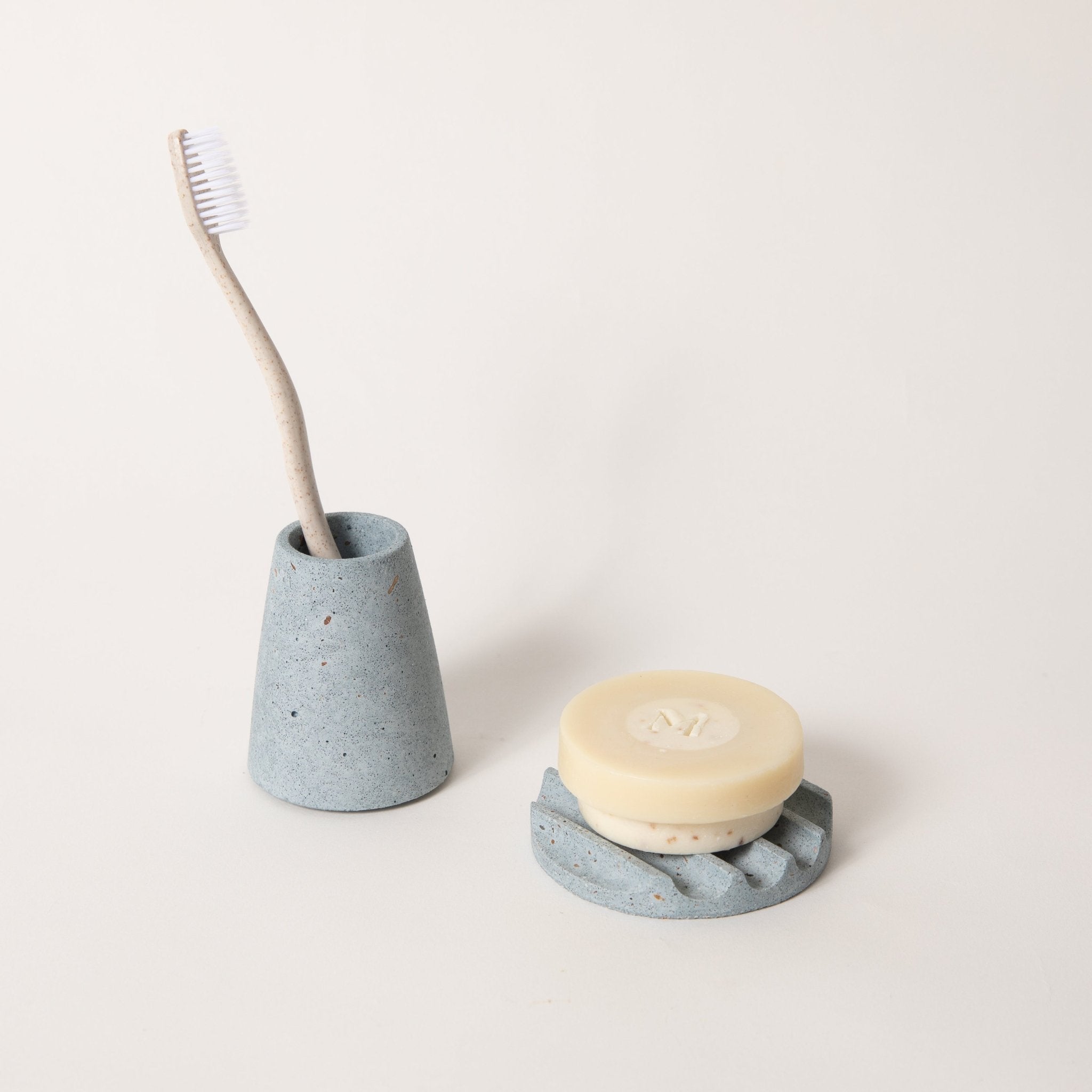 Pretti.Cool Mini Soap Dish | Light Blue Terrazzo