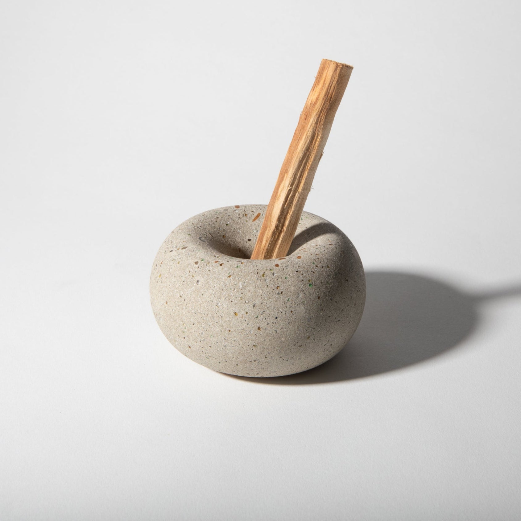 Pretti.Cool Palo Santo / Toothpick / Matchstick Holder | Natural Terrazzo