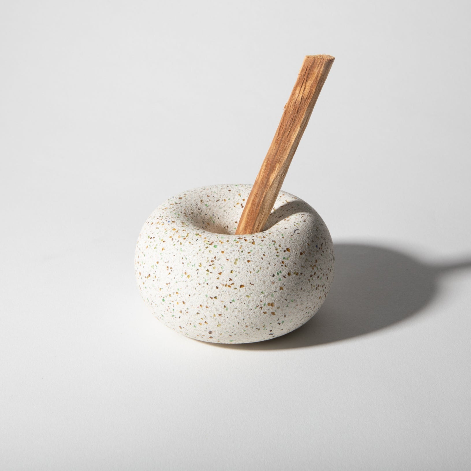 Pretti.Cool Palo Santo / Toothpick / Matchstick Holder | White Terrazzo