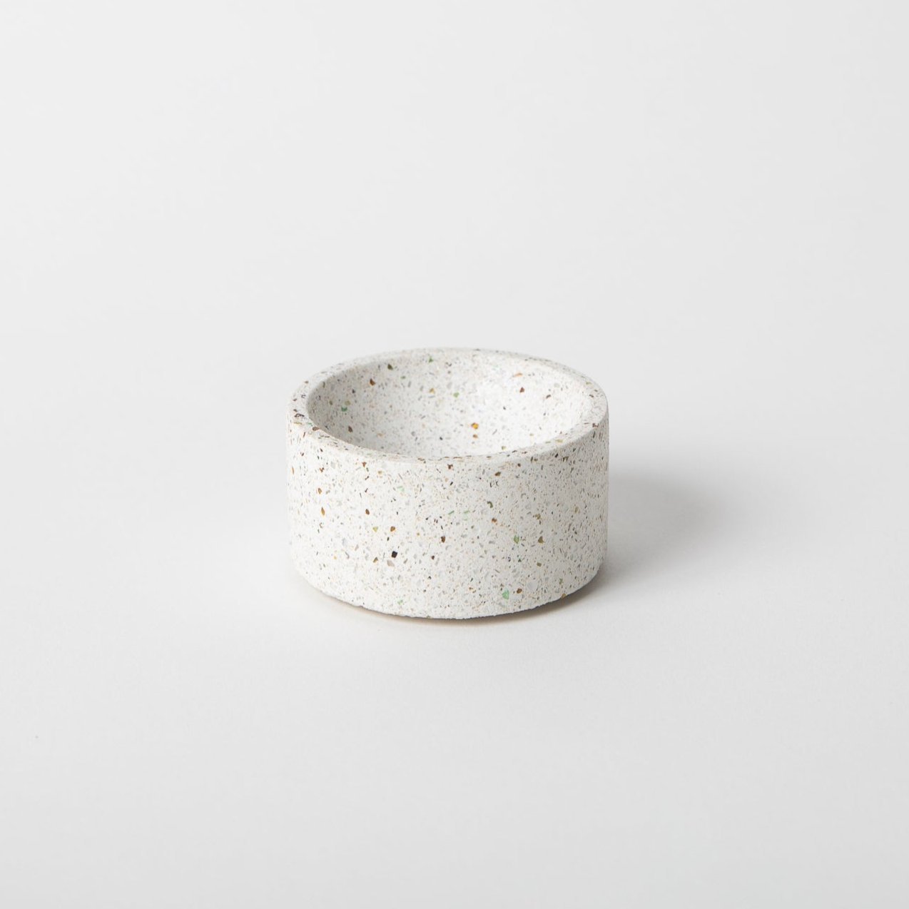 Pretti.Cool Round Incense Holder | White Terrazzo