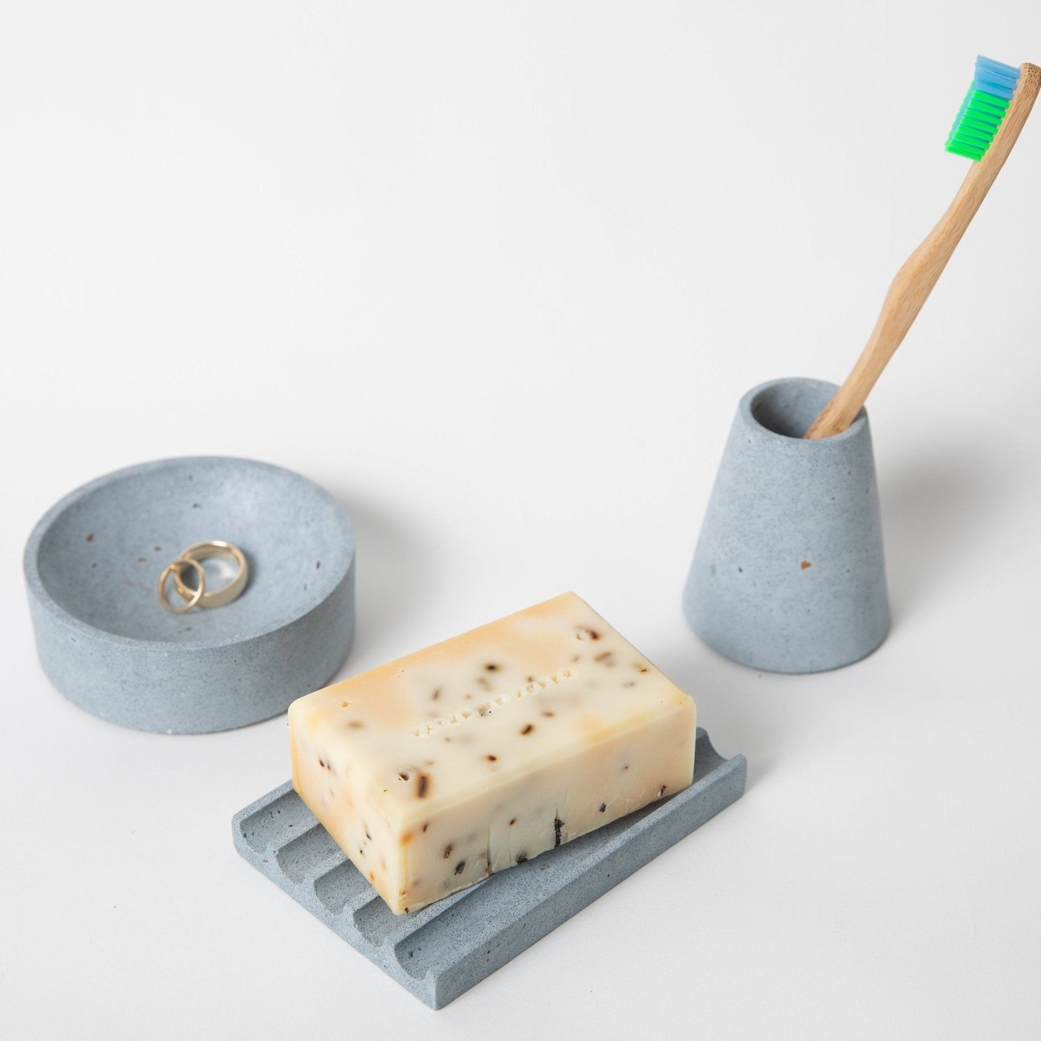 Pretti.Cool Soap Dish | Light Blue Terrazzo