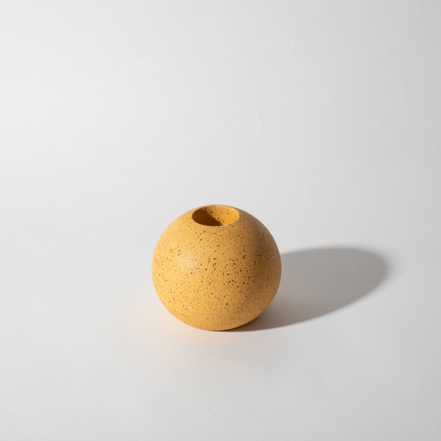 Pretti.Cool Sphere Candlestick Holder | Marigold Terrazzo