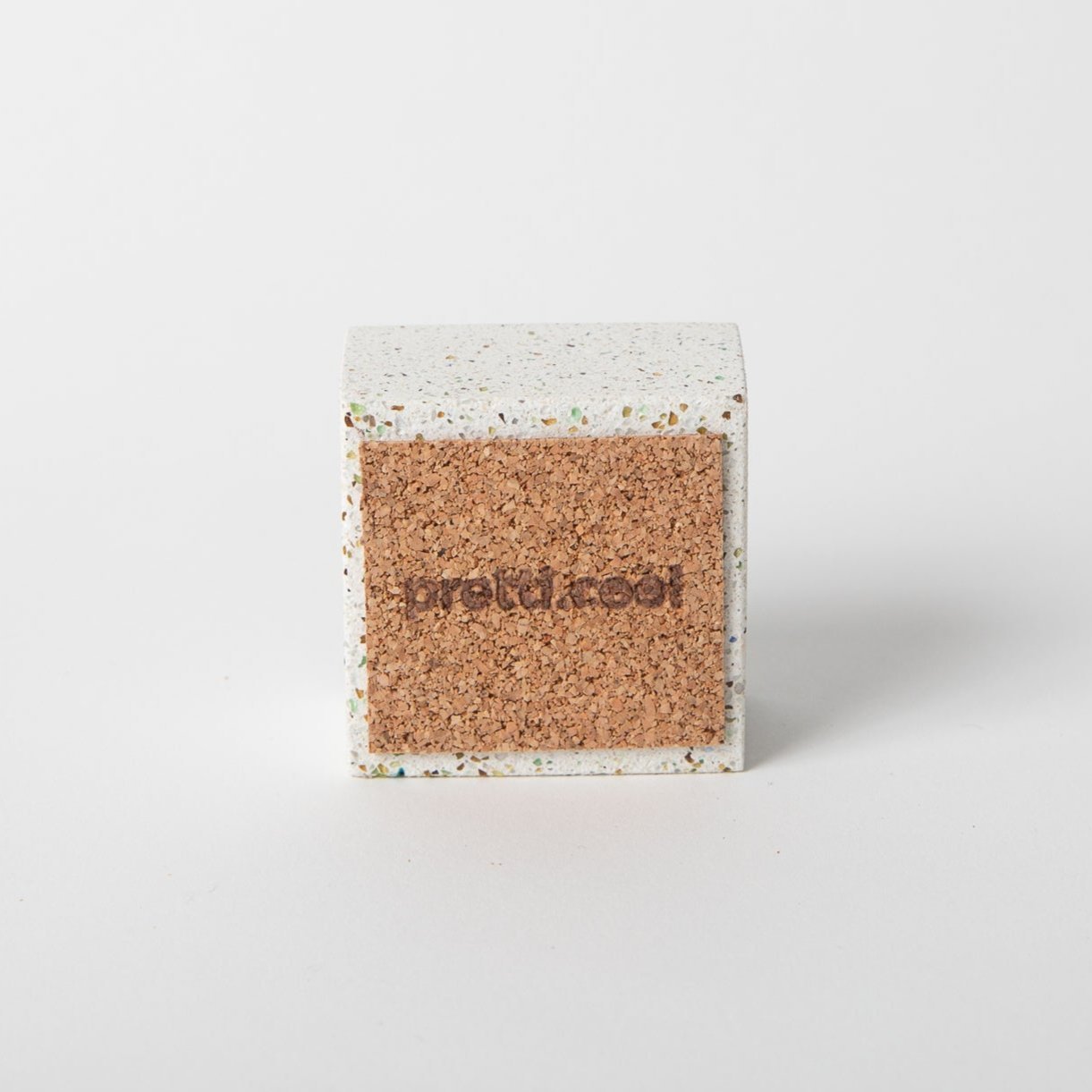 Pretti.Cool Square Incense Holder | White Terrazzo
