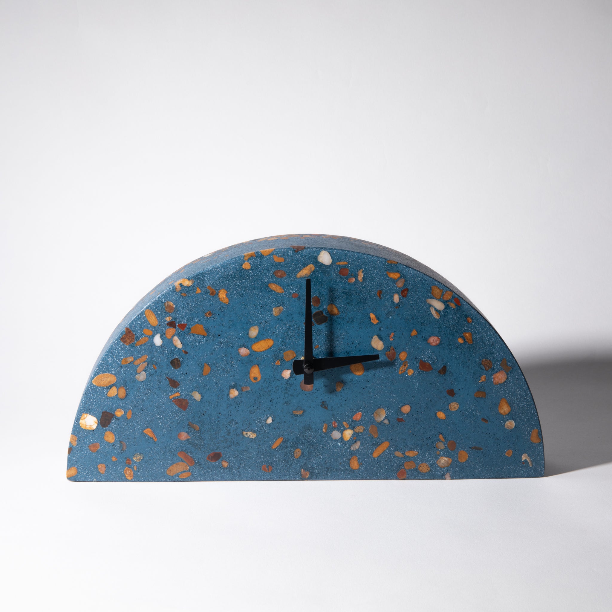Pretti.Cool Mantle Clock | Cobalt Terrazzo