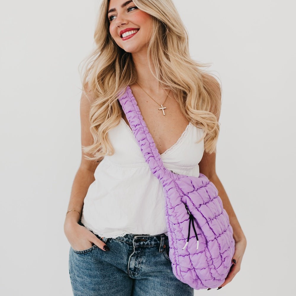 Pretty Simple Carmen Quilted Hobo Tote Bag