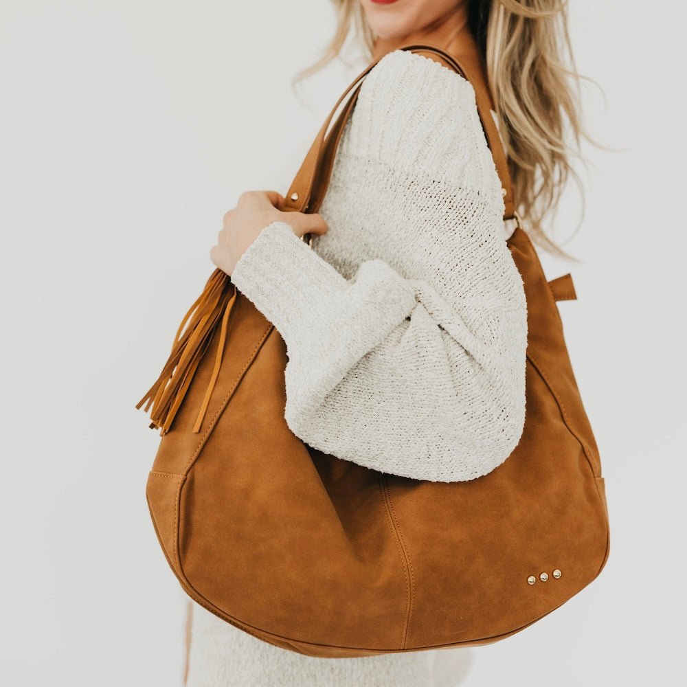 Pretty Simple Hazel Hobo Shoulder Bag with Tassel