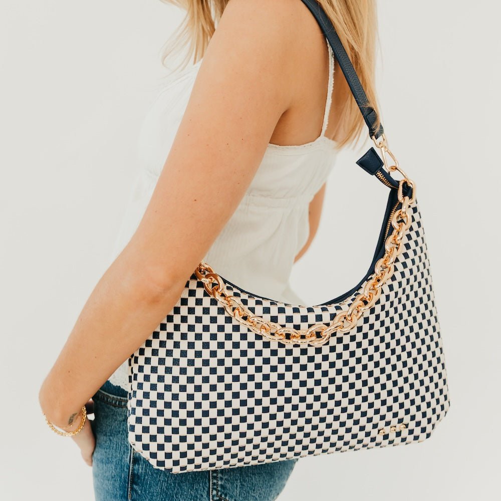 Pretty Simple Sienna Slouchy Woven Shoulder Bag - NEW COLORS!
