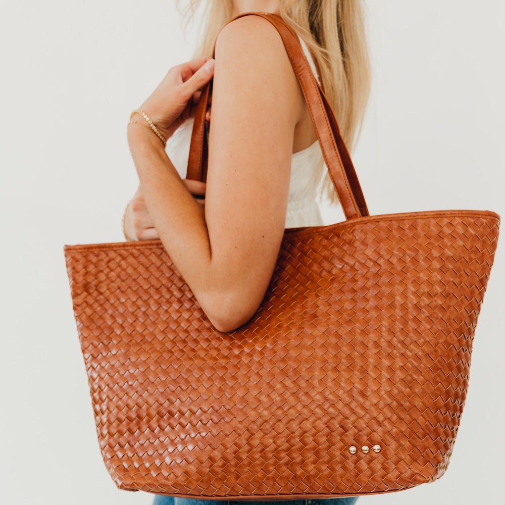 Pretty Simple Woven Tiffany Organizer Tote Bag