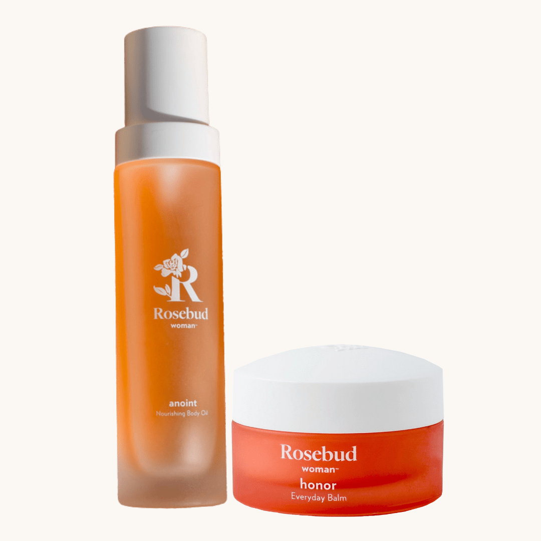 Rosebud Woman Daily Self Love Duo | Honor Everyday Balm + Anoint Nourishing Body Oil (Pre-Order)