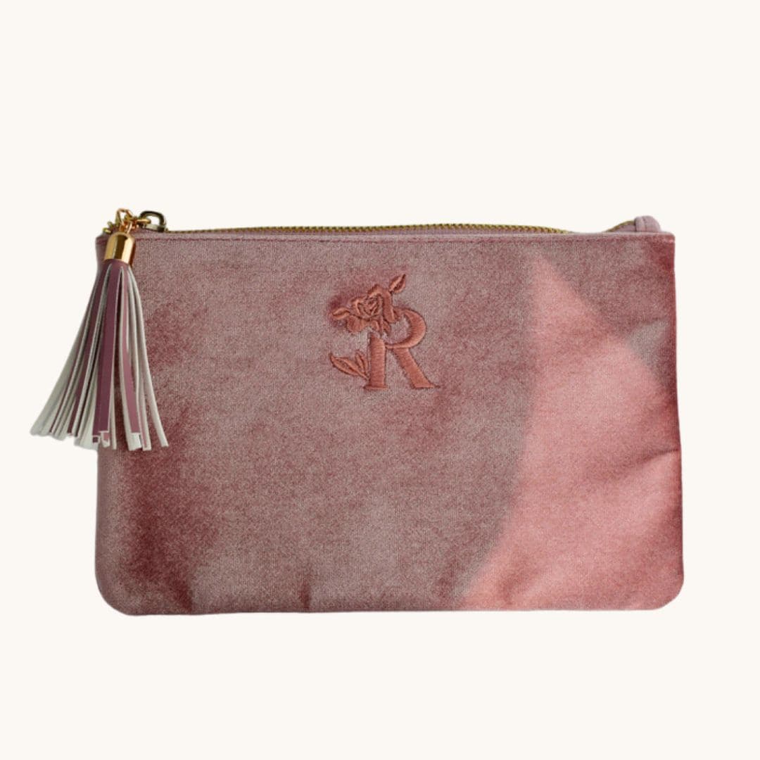 Rosebud Woman Rosebud Pink Velvet Bag