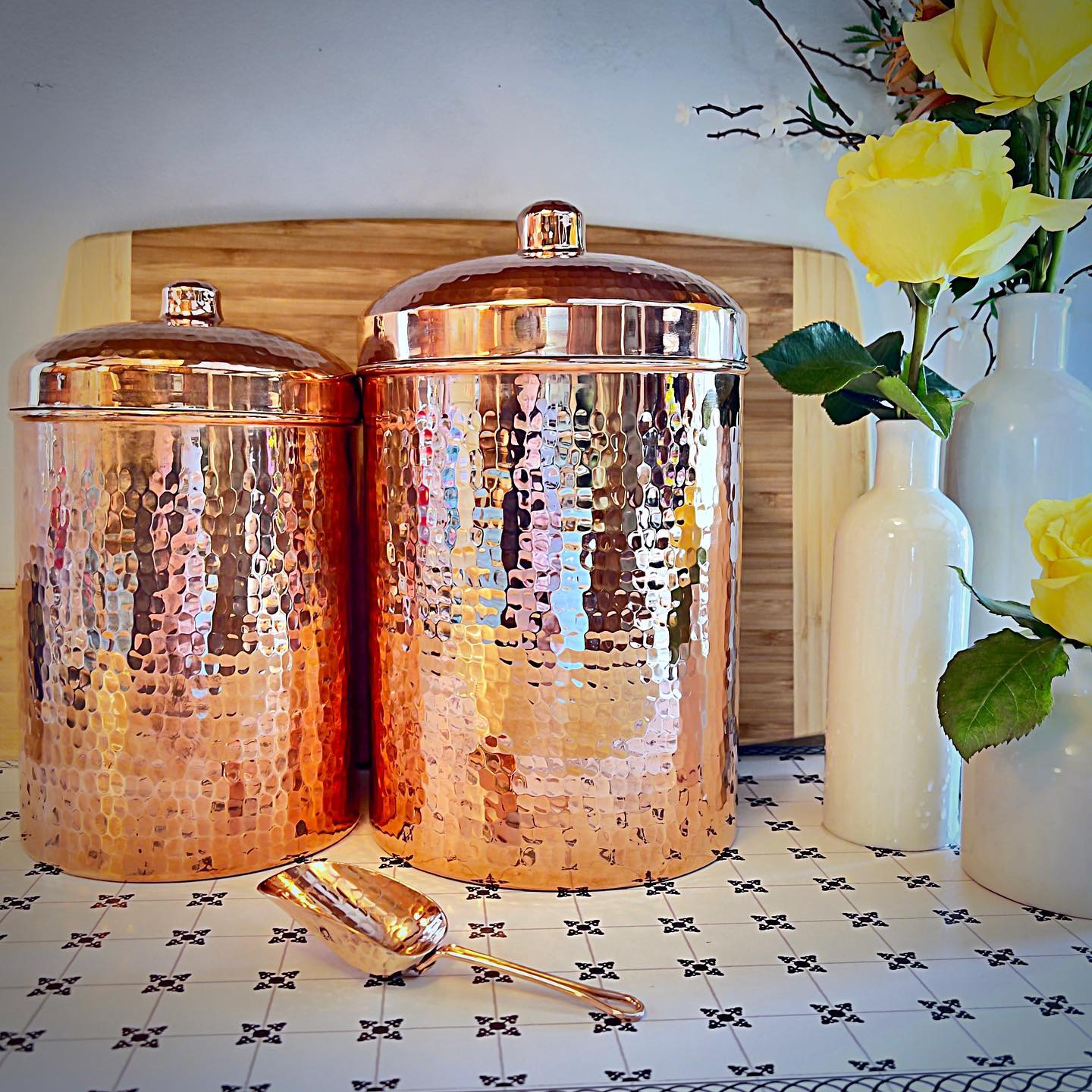 Sertodo Copper Kitchen Canisters - Individual Sizes