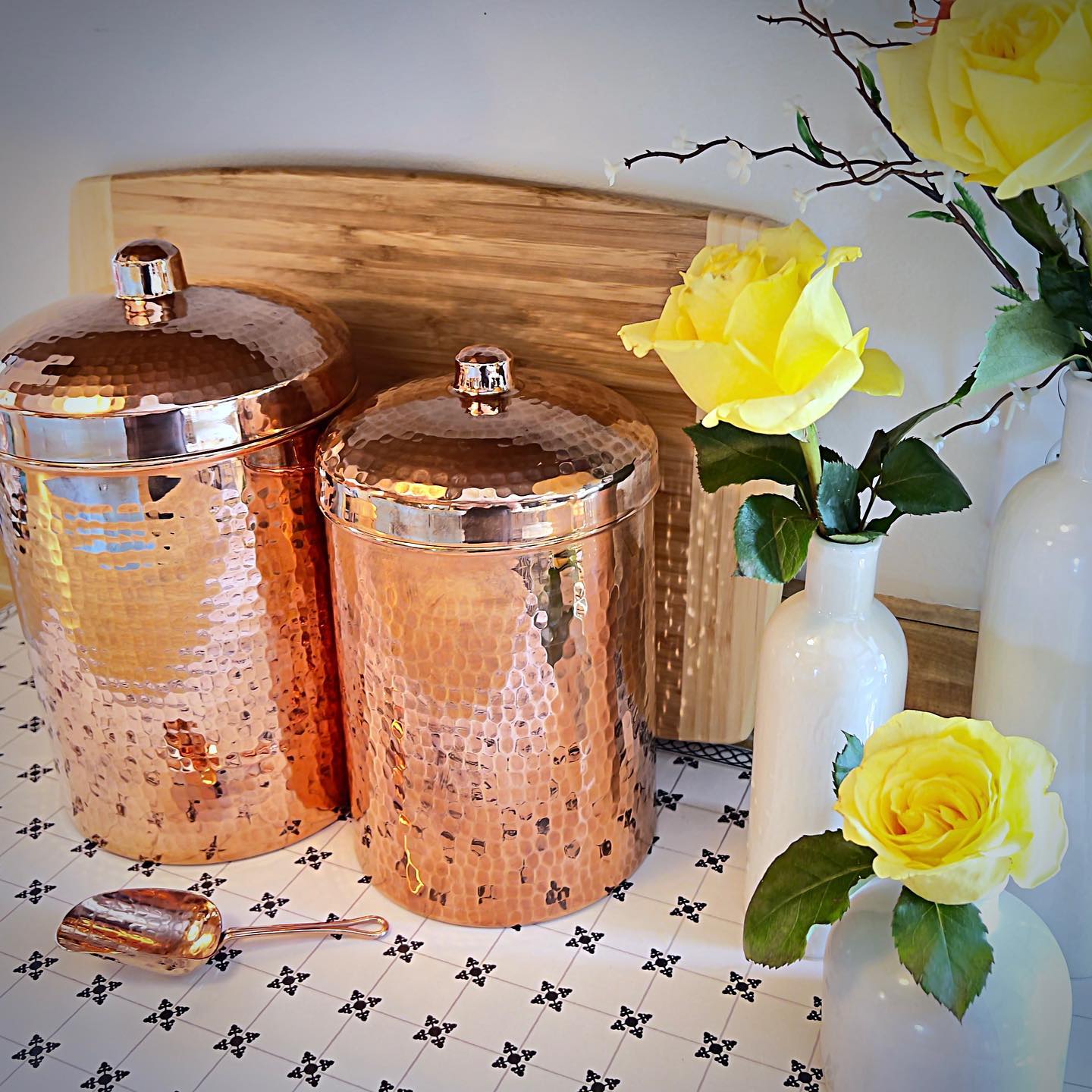 Sertodo Copper Kitchen Canisters - Individual Sizes