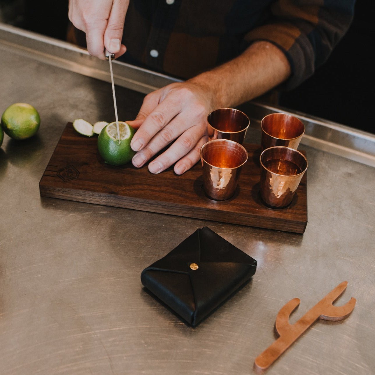 Sertodo Copper Shot and Garnish Board, a Sertodo and Son of a Sailor collaboration