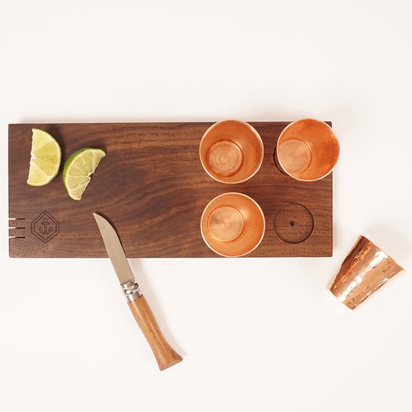 Sertodo Copper Shot and Garnish Board, a Sertodo and Son of a Sailor collaboration