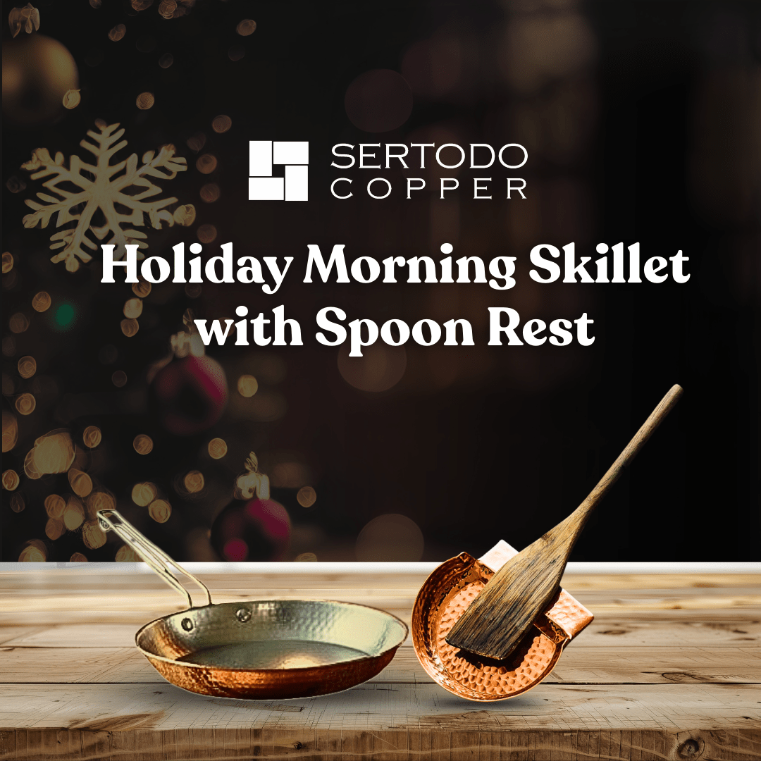 Sertodo Holiday Morning Skillet with Spoon Rest