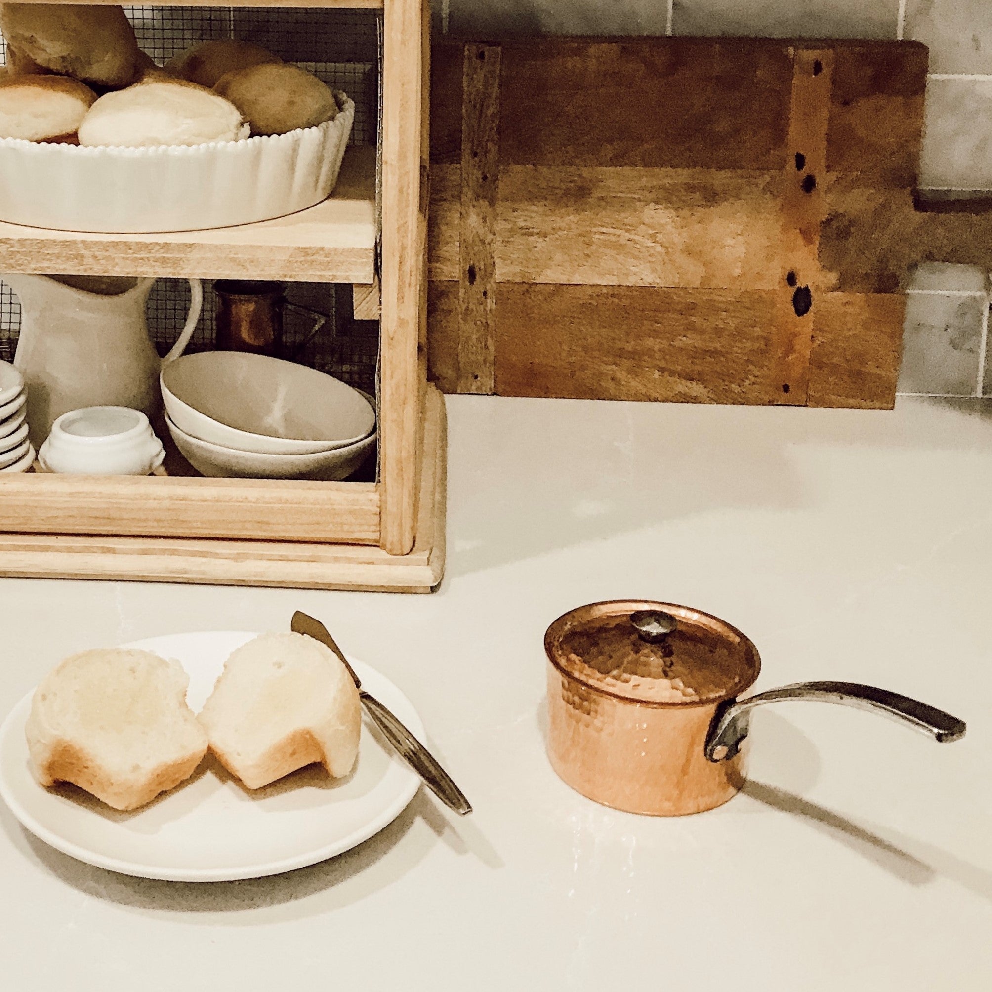 Sertodo Petite French Copper Butter Pot With Lid