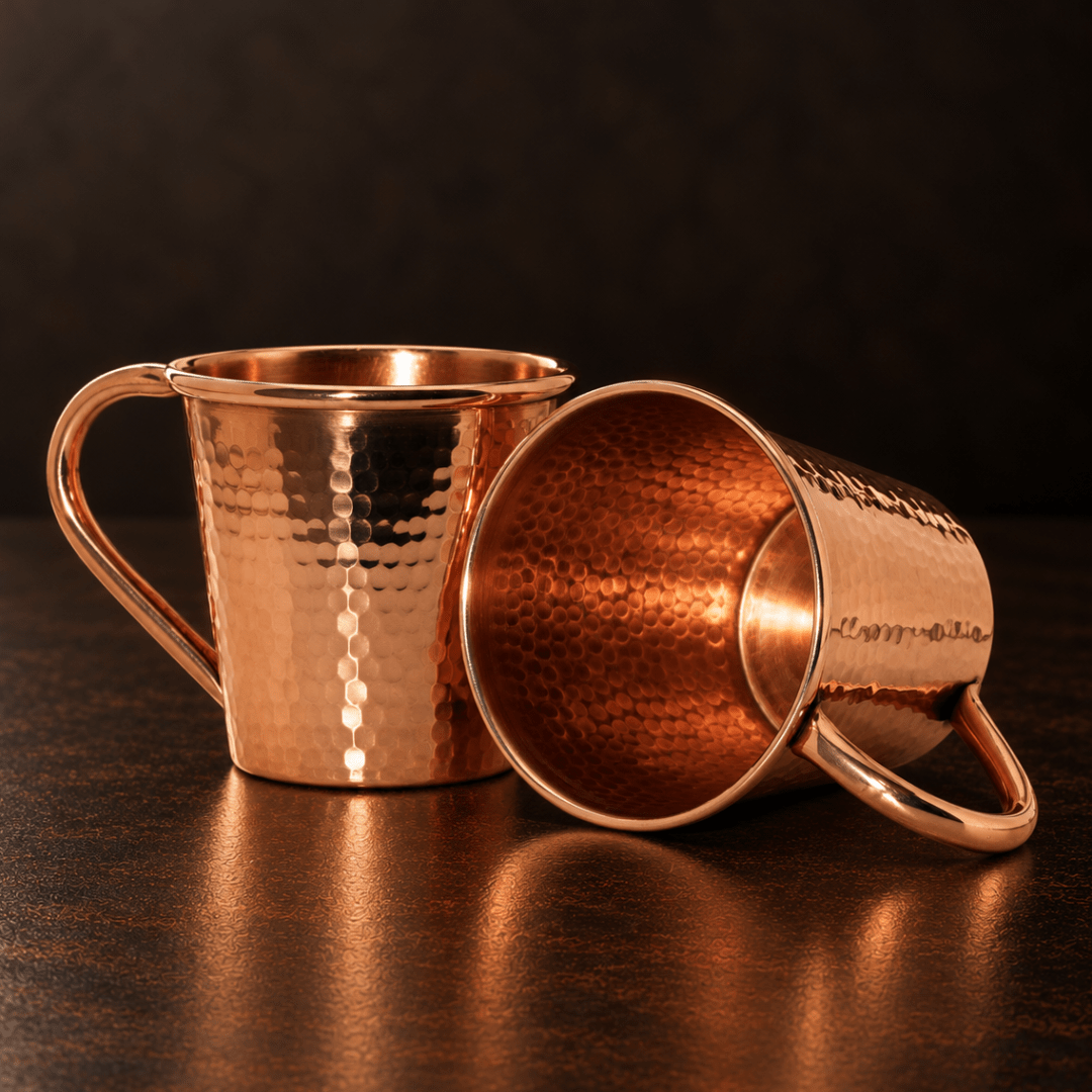 Sertodo Solid Copper Mule Mug, Copper Handle, 12 oz
