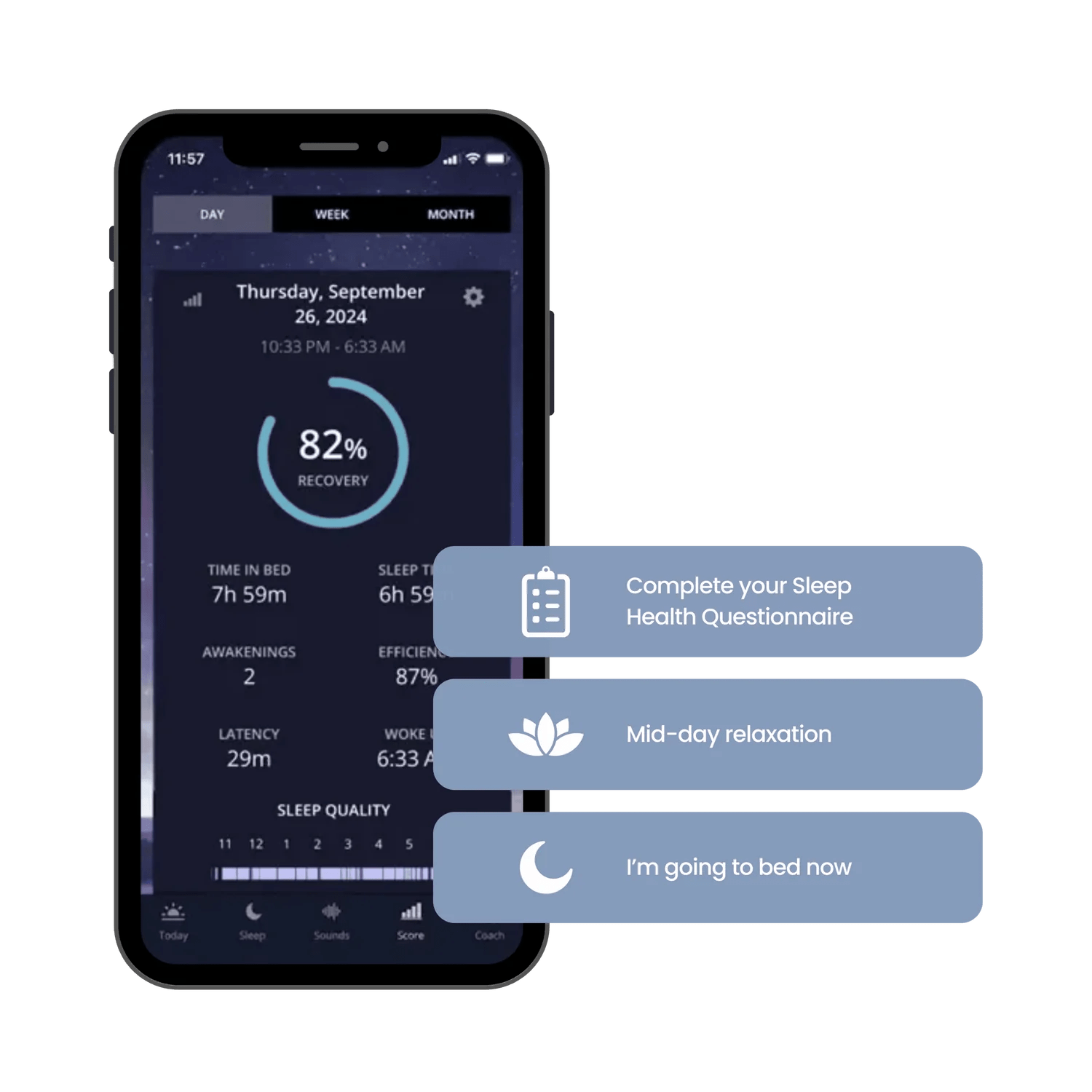 SleepSpace Smart Bed & Phone Charger MDsleep + 1 - Year SleepSpace Subscription