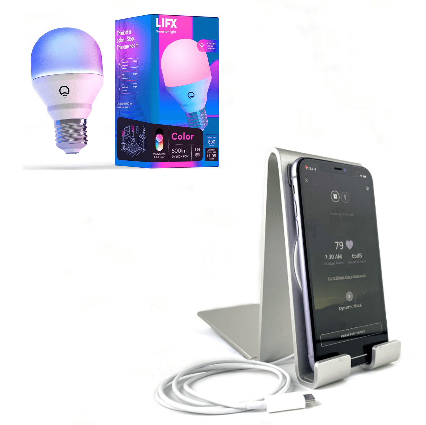 SleepSpace Smart Bed & Phone Charger SleepSpace Charger + Light Bulb