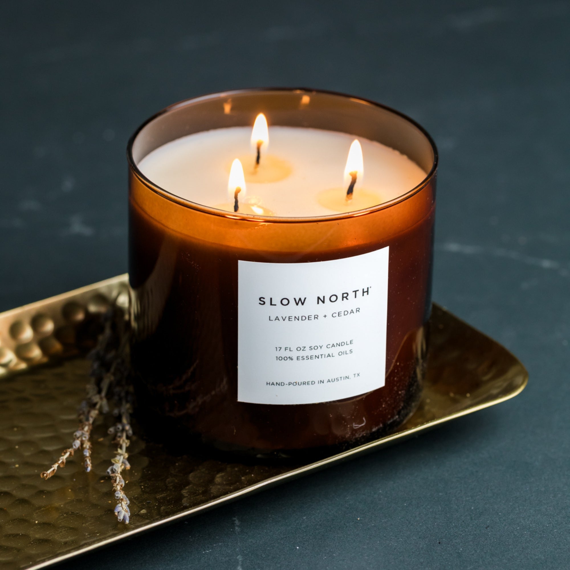 Slow North Lavender + Cedar - Signature 3 - Wick Candle