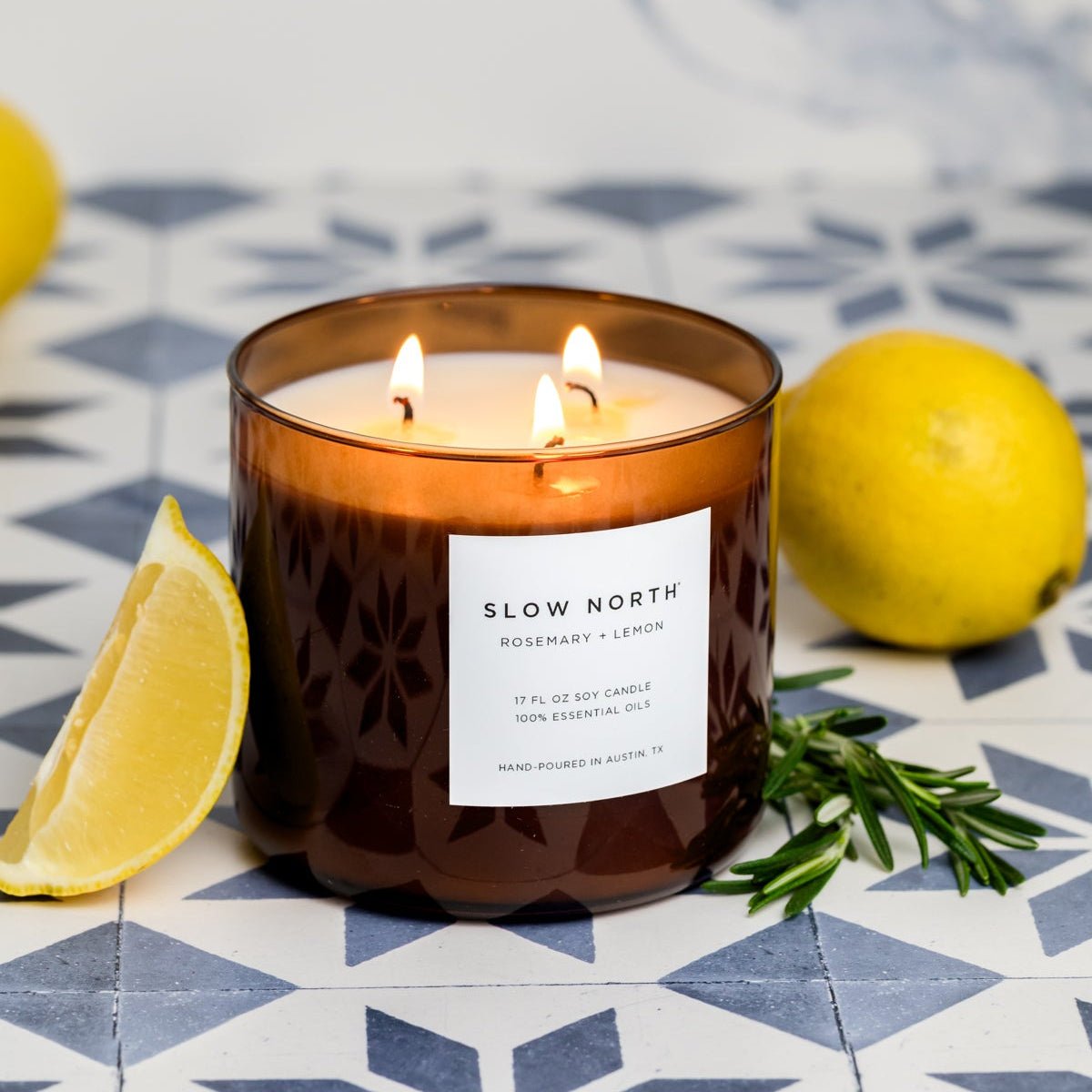 Slow North Rosemary + Lemon - Signature 3 - Wick Candle
