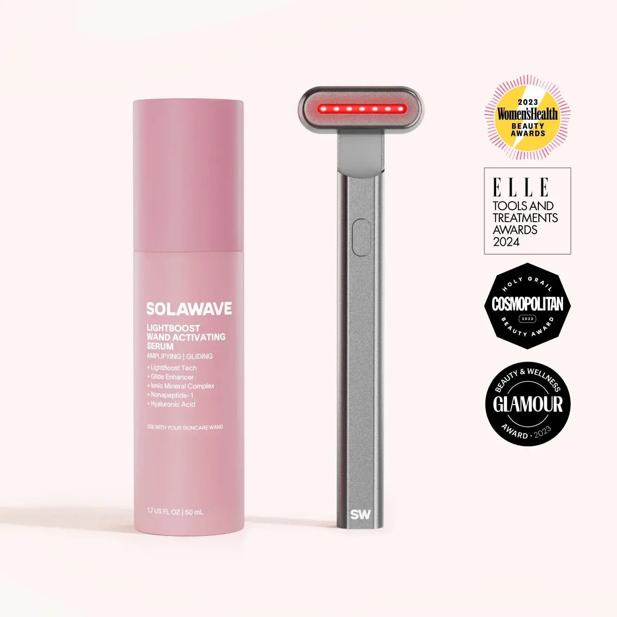Solawave 4 - in - 1 Red Light Therapy Wand & Activating Serum Kit