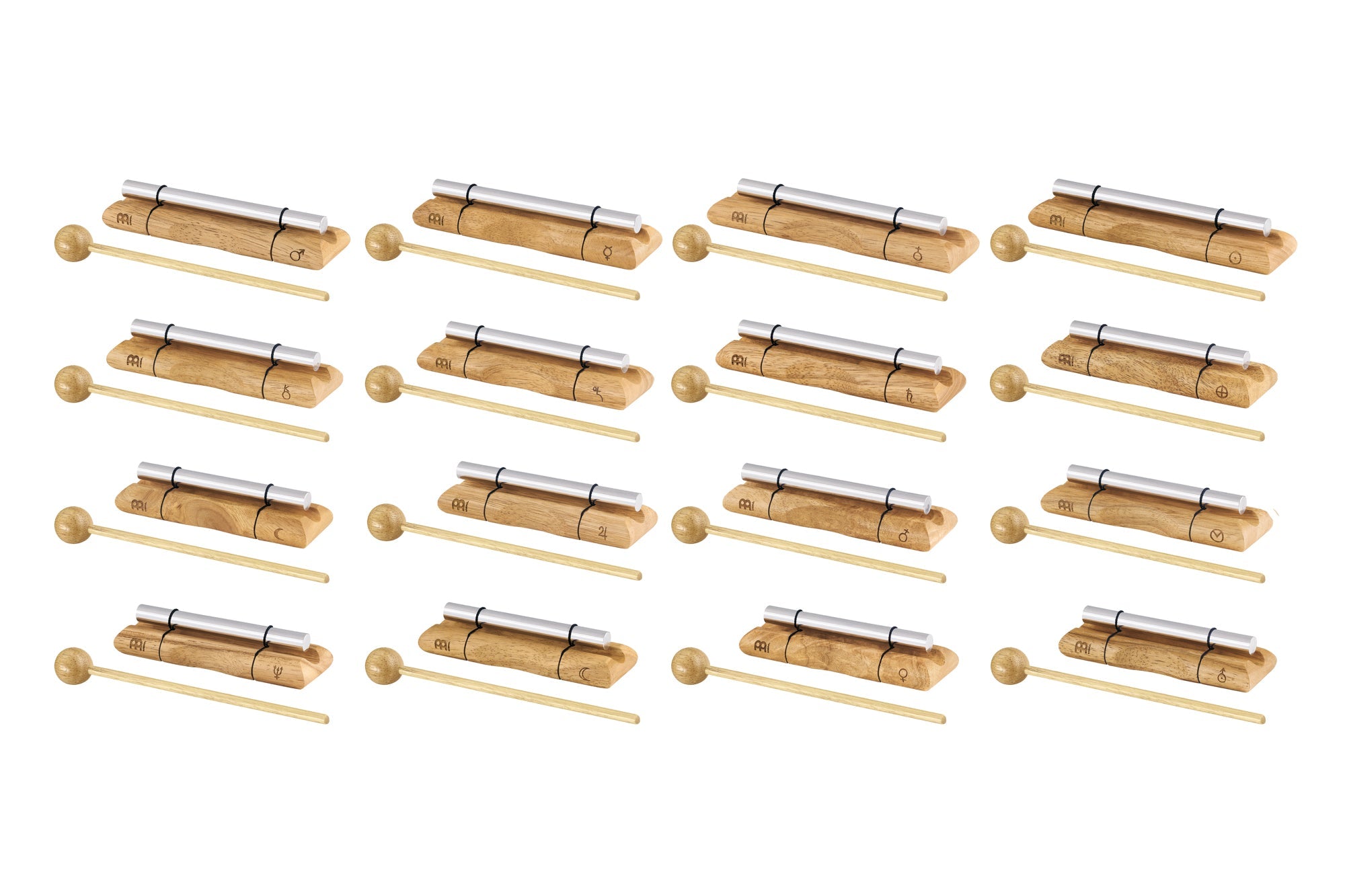 Sound Healing LAB 16 Energy Chimes Complete Planetary Set