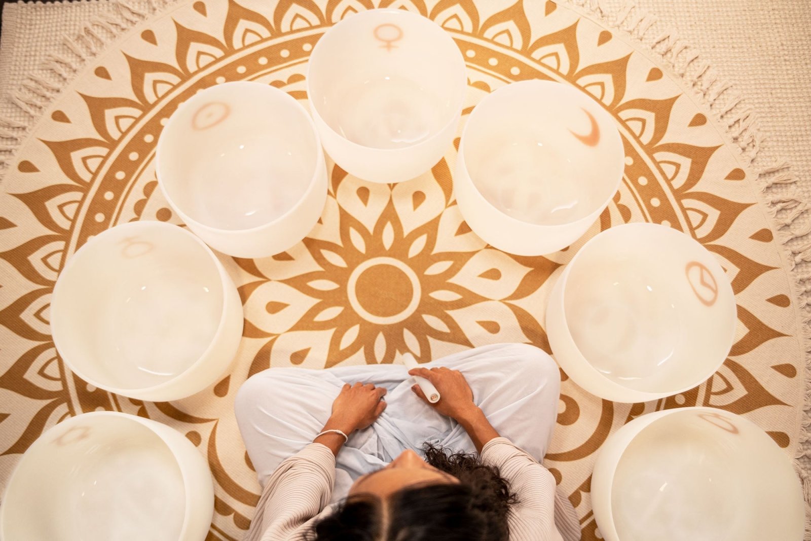 Sound Healing LAB 7 Planetary Crystal Singing Bowls - Cosmic Chakra Set