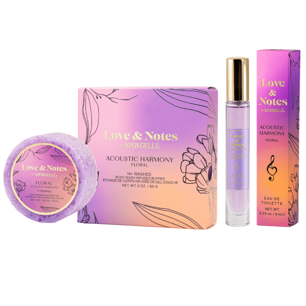 Spongellé Acoustic Harmony Love & Notes Trio Set