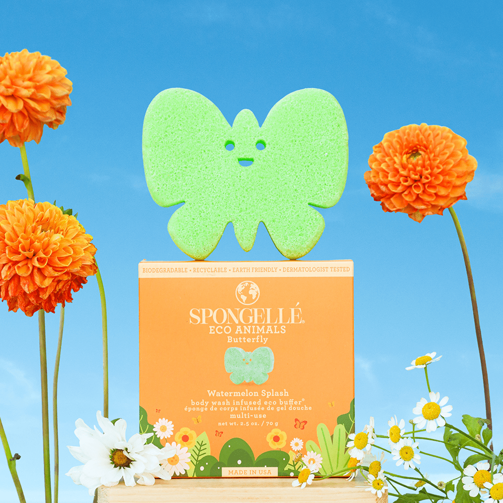 Spongellé Butterfly | Eco Animals Kids Buffer