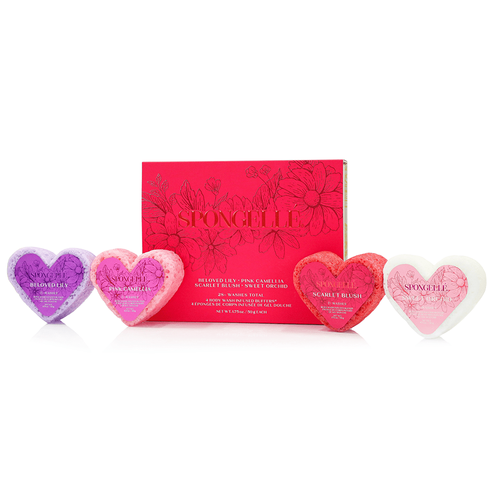 Spongellé Heart Buffer Gift Set