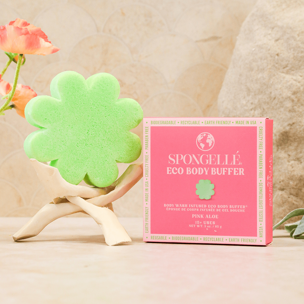 Spongellé Pink Aloe | Eco Body Buffer