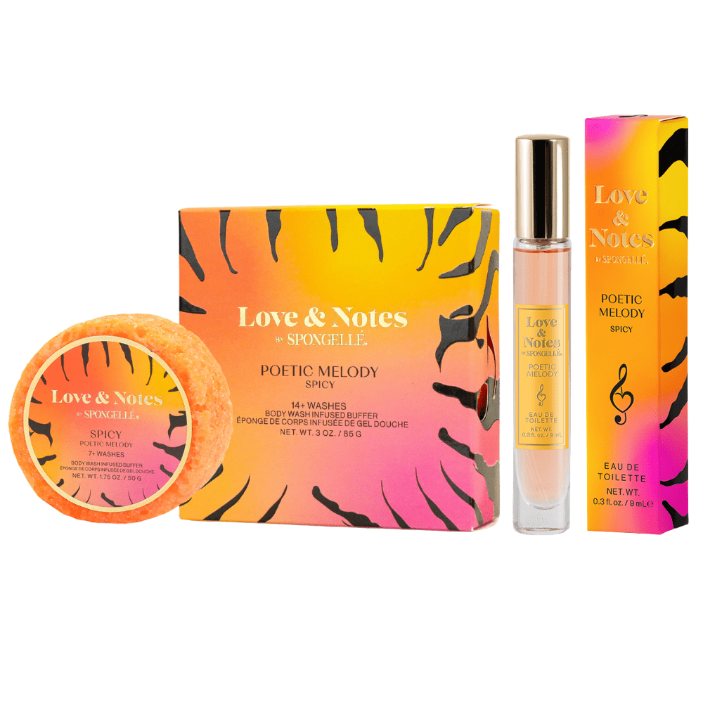 Spongellé Poetic Melody Love & Notes Trio Set