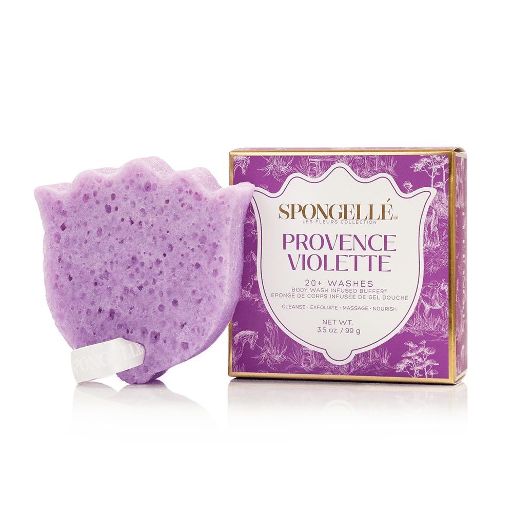 Spongellé Provence Violette | Les Fleurs Body Buffer