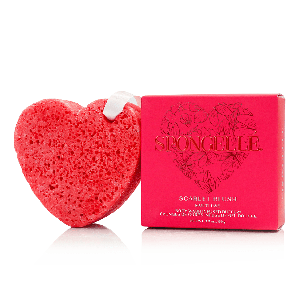Spongellé Scarlet Blush | Heart Buffer