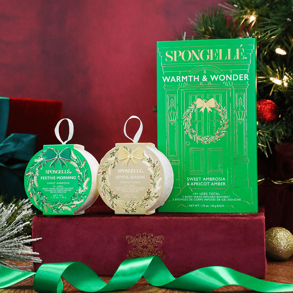 Spongellé Warmth & Wonder | Holiday Wreath Gift Set
