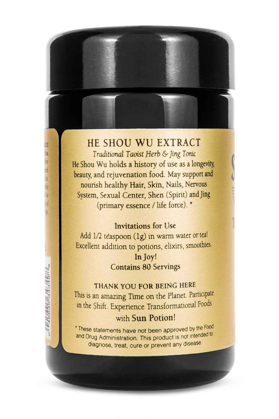 Sun Potion He Shou Wu (Wildcrafted)