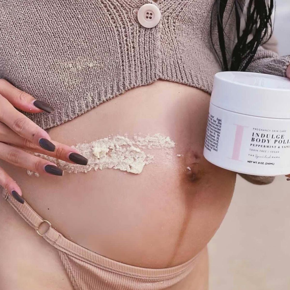 The Spoiled Mama Indulge Sugar Scrub for Stretch Marks
