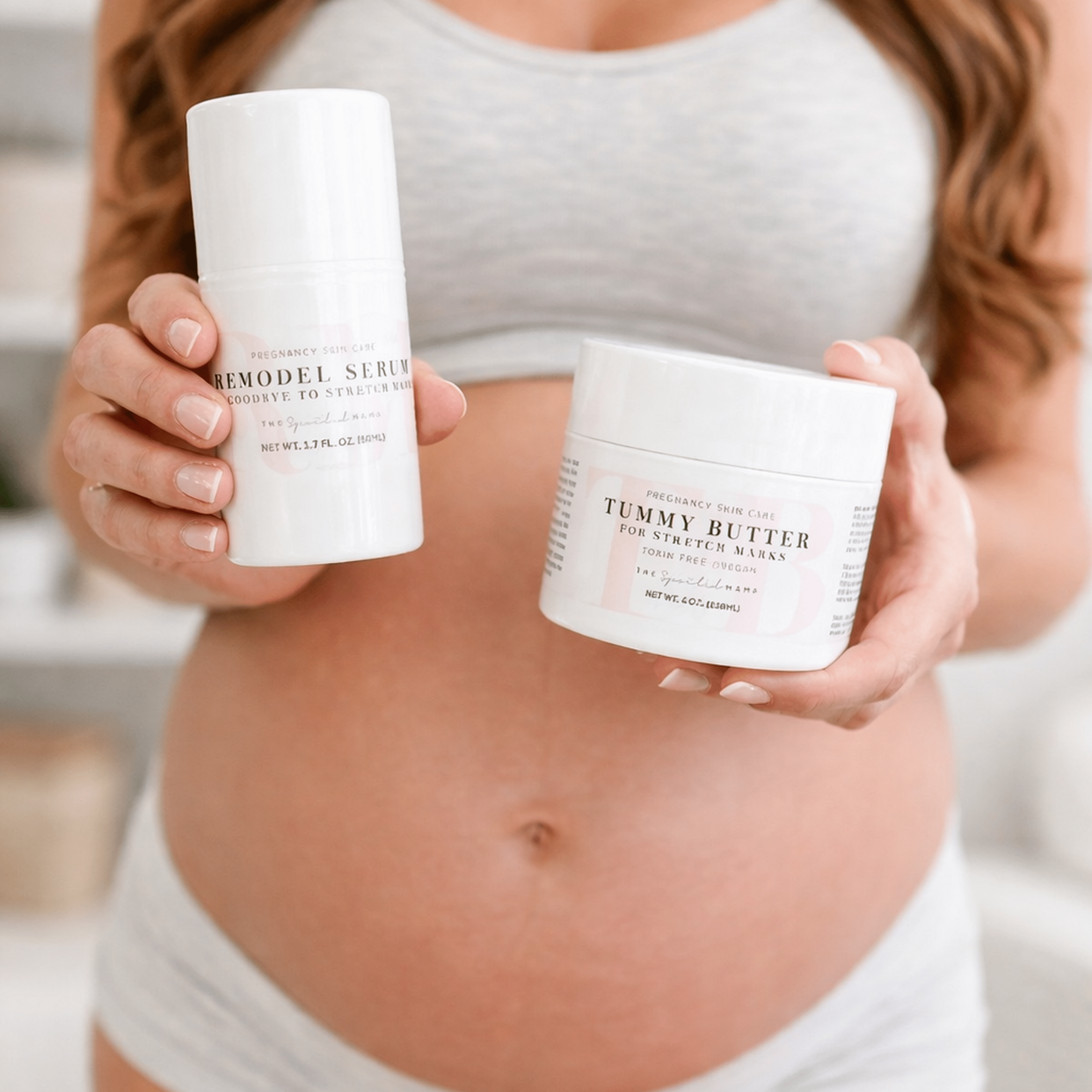 The Spoiled Mama Tummy Butter and ReModel Serum Stretch Mark Duo